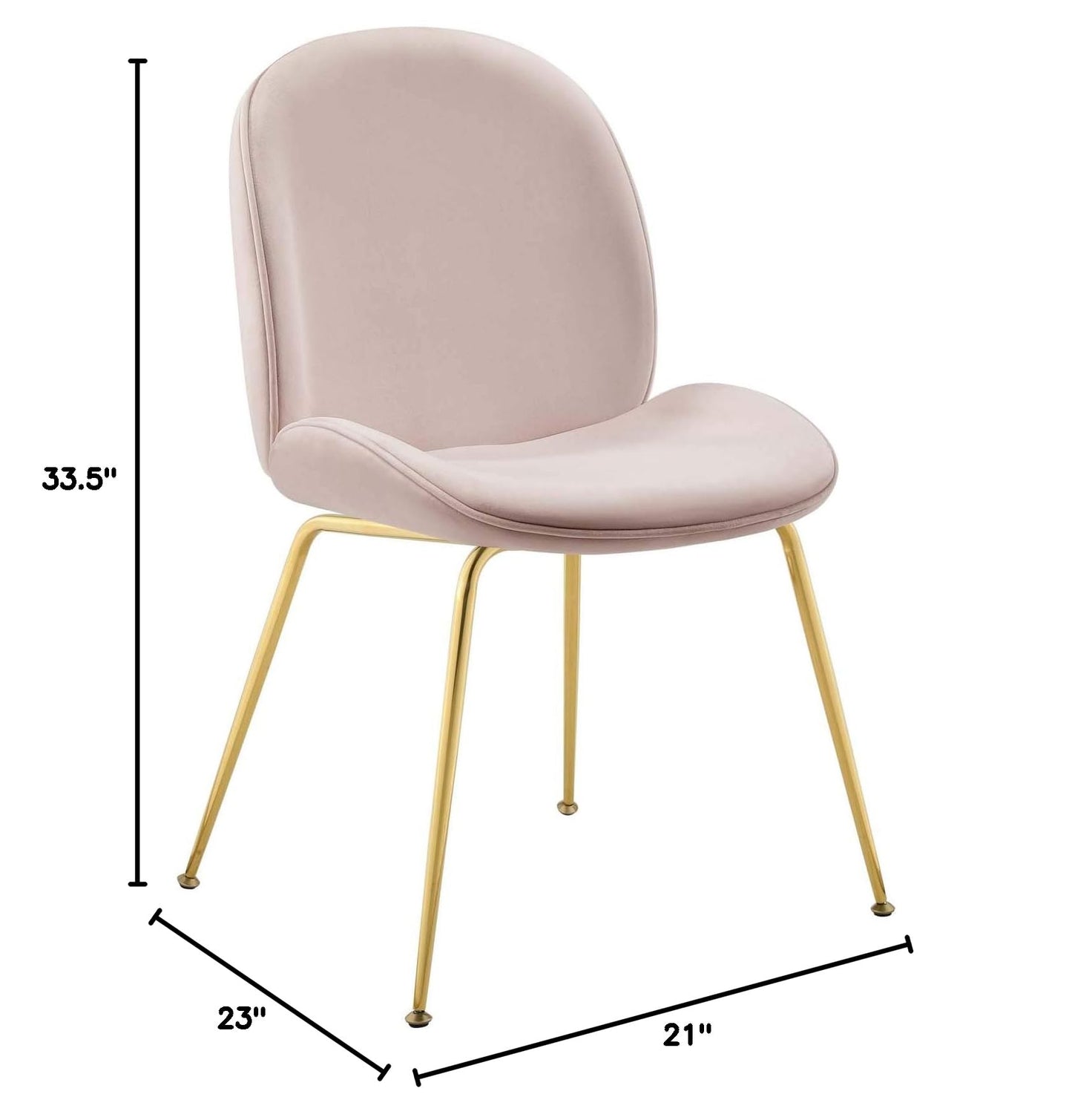 home office desk chairs | CasaFoyer Scoop Gold Stainless Steel Leg Velvet Dining Chair | Vintage Glamour | Stain-Resistant Upholstery | Comfortable Foam Padding | Non-Marking Foot Caps | casafoyer.myshopify.com