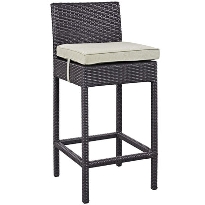Chair | Convene Outdoor Bar Stool | Durable Rattan Weave | Weather-Resistant Cushions | Elevate Your Outdoor Space | Set Includes: One - Stir Patio Chair Bar Stool | casafoyer.myshopify.com