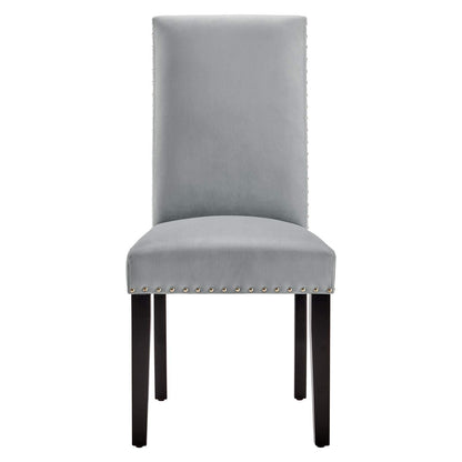home office desk chairs | CasaFoyer Parcel Upholstered Performance Velvet Dining Side Chairs | Vintage Modern Design | Stain-Resistant | Nailhead Trim | Dense Foam Padding | Solid Rubberwood Legs | 285 lbs Weight Capacity | Easy Assembly | casafoyer.myshopify.com