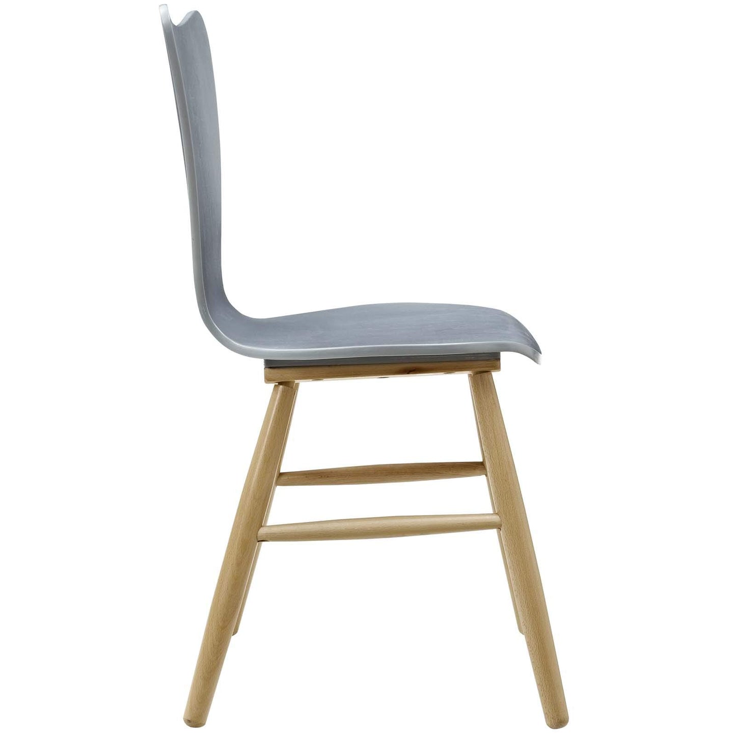 home office desk chairs | CasaFoyer Cascade Dining Chair Set of 4 | Mid-Century Modern Design | Contoured Seat & Flared Back | Painted Bentwood | Beechwood Legs | Gray | casafoyer.myshopify.com