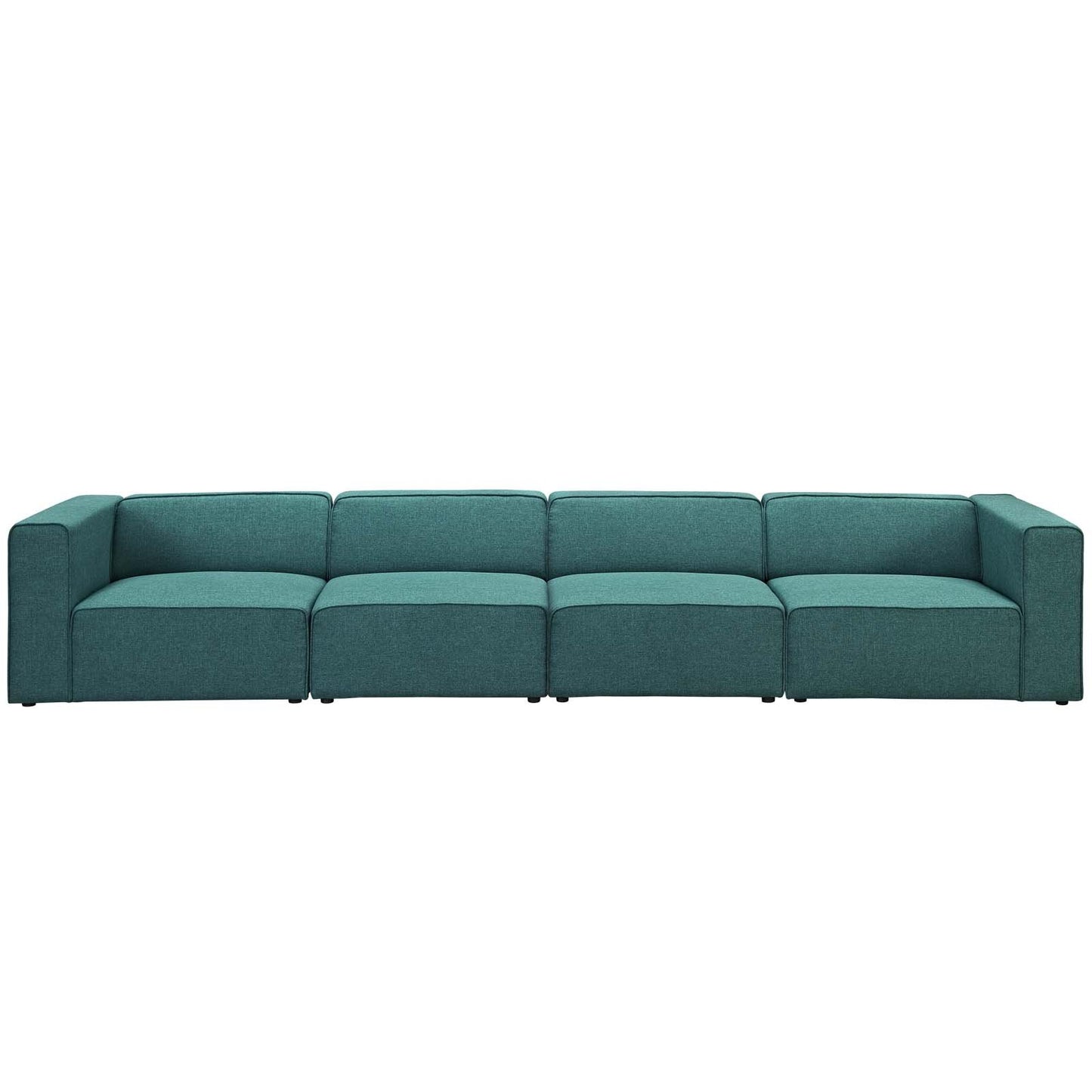 kitchen and dining room sets | CasaFoyer Mingle | 4-Piece Upholstered Sectional Sofa Set | Spacious & Stylish | Teal | casafoyer.myshopify.com