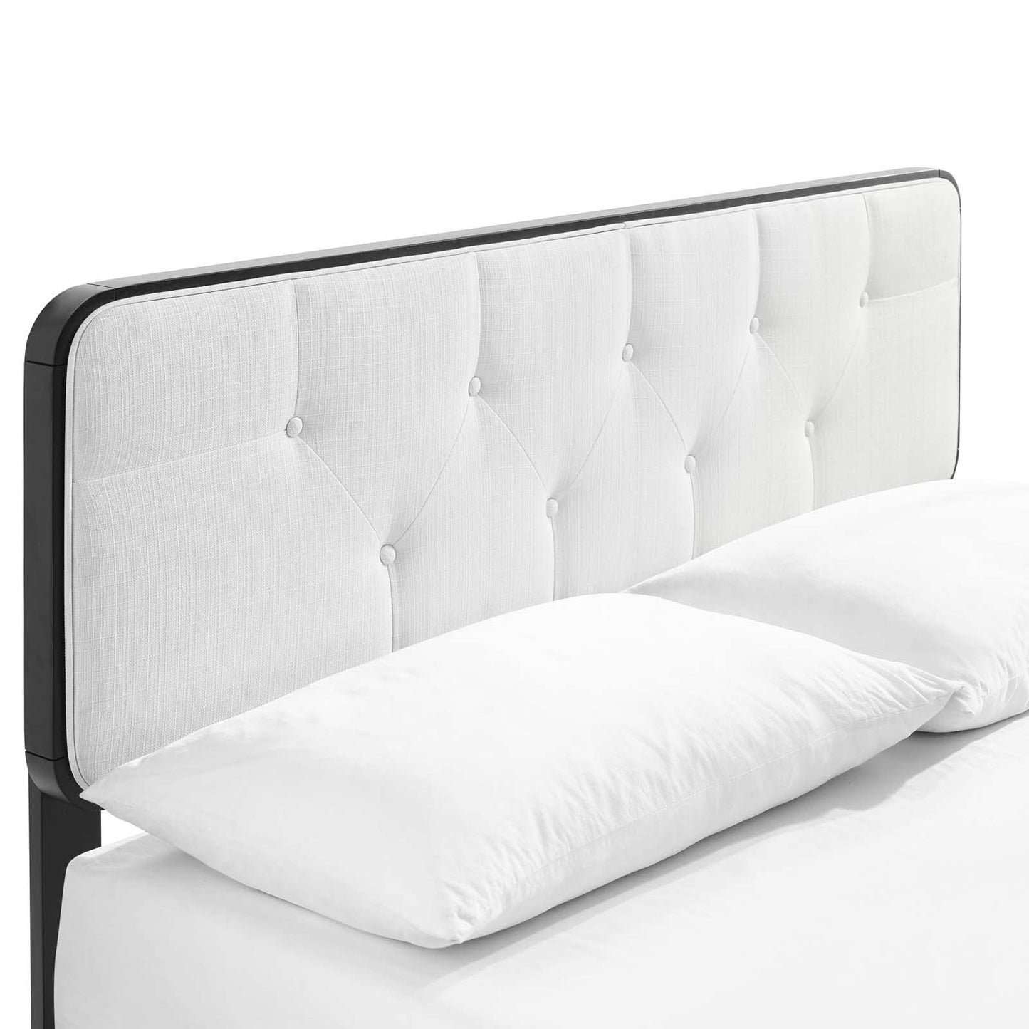 adjustable bed bases | CasaFoyer Bridgette Tufted Wood Full Platform Bed | Retro Charm | Organic Aesthetics | Durable Construction | No Box Spring Needed | Black White | casafoyer.myshopify.com