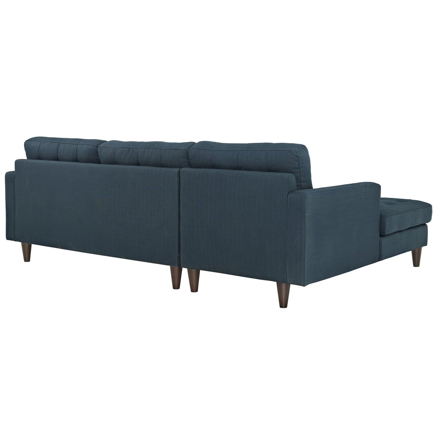 sofas | Empress Left-Arm Sectional Sofa | Luxurious Tufted Design | Solid Wood Legs | Exquisite Fabric Upholstery | Azure | casafoyer.myshopify.com