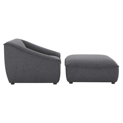 kitchen and dining room sets | CasaFoyer Comprise Upholstered Armchair & Ottoman Set | French Piping Details | Dense Foam Padding | Solid Wood Construction | Supports up to 400 lbs | casafoyer.myshopify.com