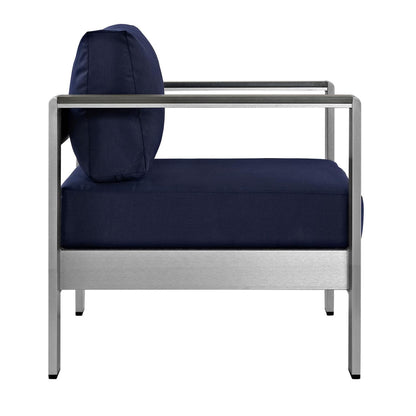 kitchen and dining room sets | CasaFoyer Shore Outdoor Patio Collection | Durable Aluminum Furniture Set with Sectional Sofa, Side Table, and Armchairs | casafoyer.myshopify.com