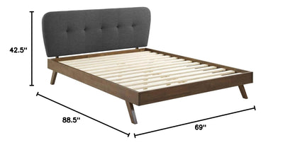 adjustable bed bases | CasaFoyer Gianna Queen Platform Bed | Timeless Allure | Elegant Design | Button Tufted Upholstery | Mid-Century Charm | Sturdy Frame | Wood Slat Support System | Accommodates Various Mattress Types | Farmhouse/Rustic/Modern | 800 lbs Weight Capacity | casafoyer.myshopify.com
