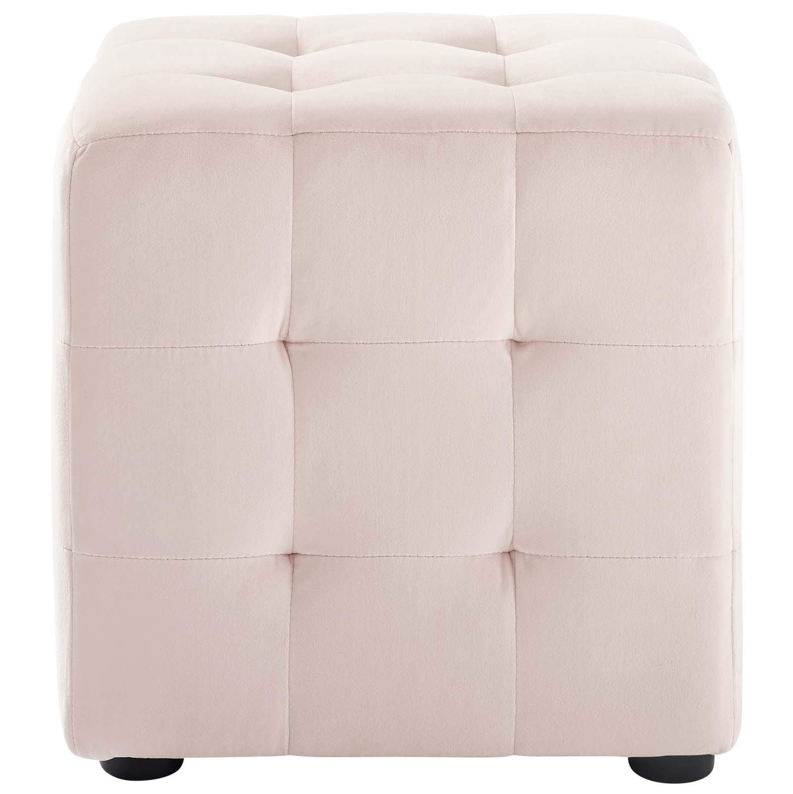 ottomans | CasaFoyer Contour Performance Velvet Ottoman | Button Tufted Cube Design | Stain-Resistant Fabric | Sturdy Frame | 441lb Capacity | Fully Assembled | casafoyer.myshopify.com