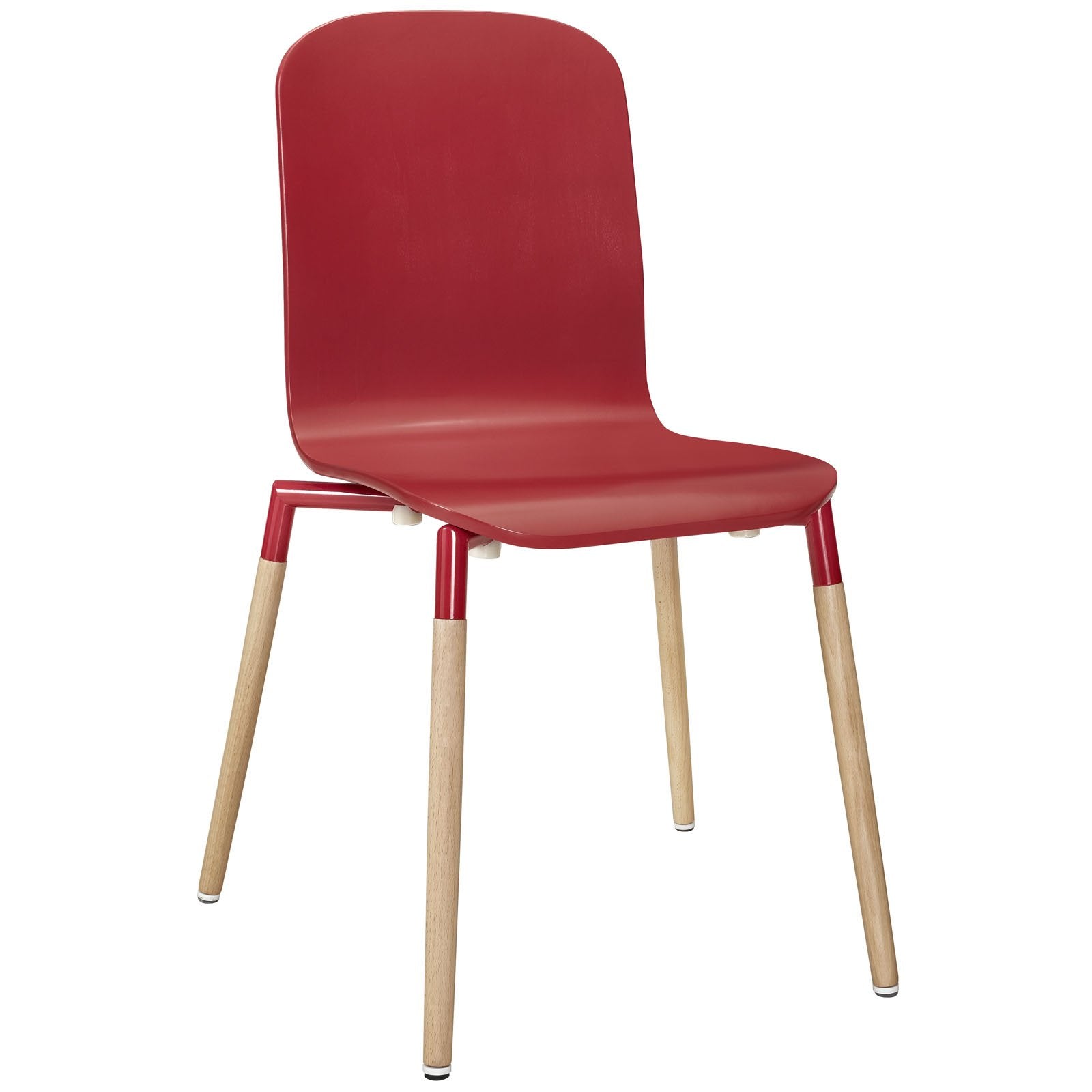 home office desk chairs | CasaFoyer Stack Wood Dining Chairs | Seamless Fusion of Simplicity & Elegance | Set of 2 | Durable Painted Steel Top | Sturdy Beech Wood Legs | White | casafoyer.myshopify.com