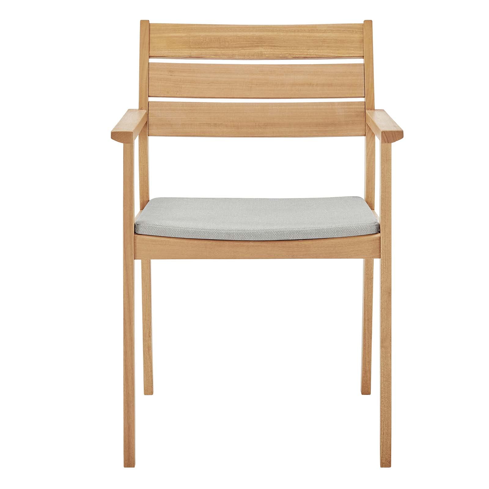 patio bistro sets | CasaFoyer Viewscape Outdoor Patio Dining Armchair | Cottage Charm | FSC Certified Ash Wood | All-Weather Cushion | 331 lbs Weight Capacity | casafoyer.myshopify.com