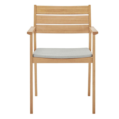 patio bistro sets | CasaFoyer Viewscape Outdoor Patio Dining Armchair | Cottage Charm | FSC Certified Ash Wood | All-Weather Cushion | 331 lbs Weight Capacity | casafoyer.myshopify.com