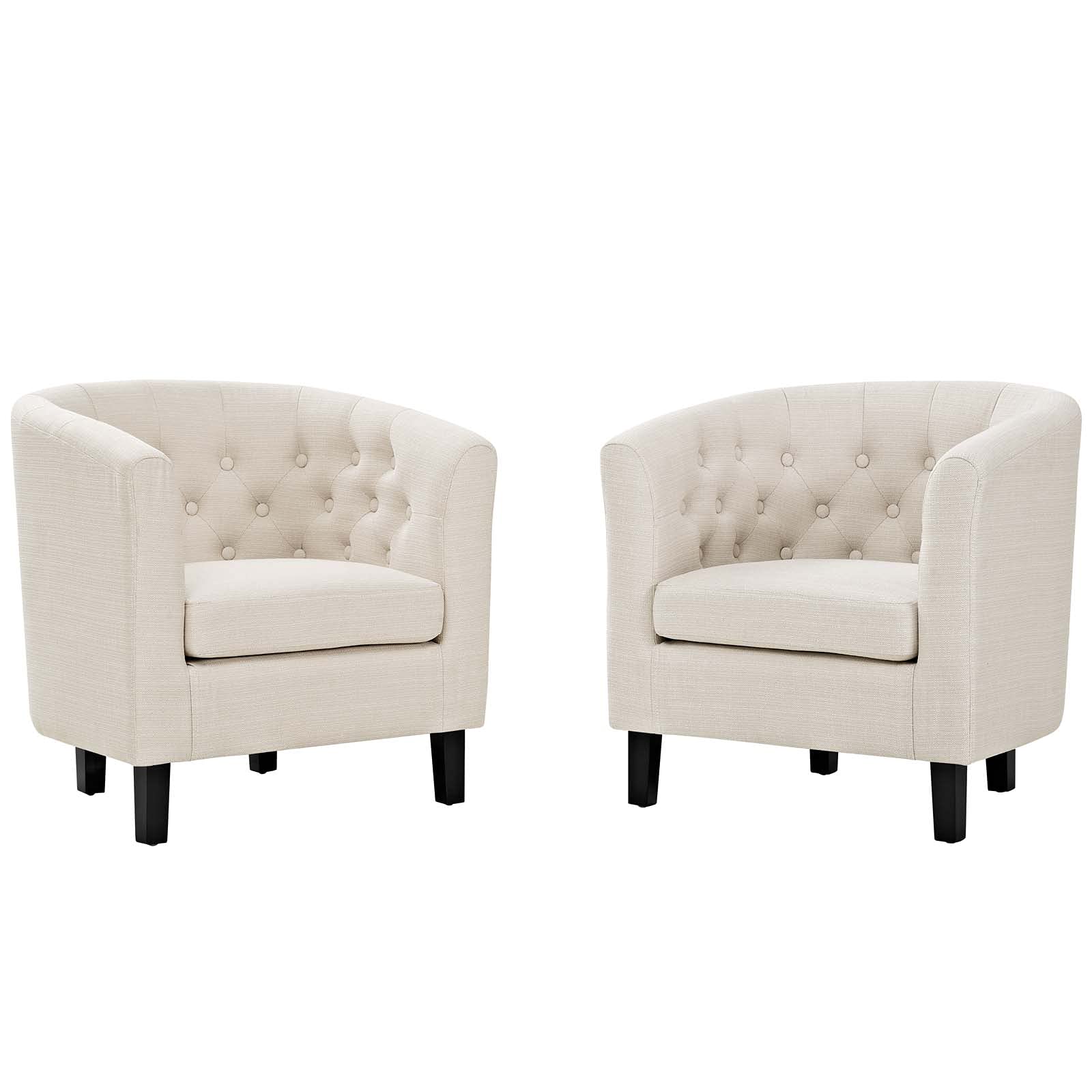 kitchen and dining room sets | CasaFoyer Prospect Button Tufted Upholstered Fabric Sofa Furniture Set | Luxurious Chesterfield Design | Plush Foam Padding | Durable Upholstery | Includes 2 Armchairs | Beige | casafoyer.myshopify.com