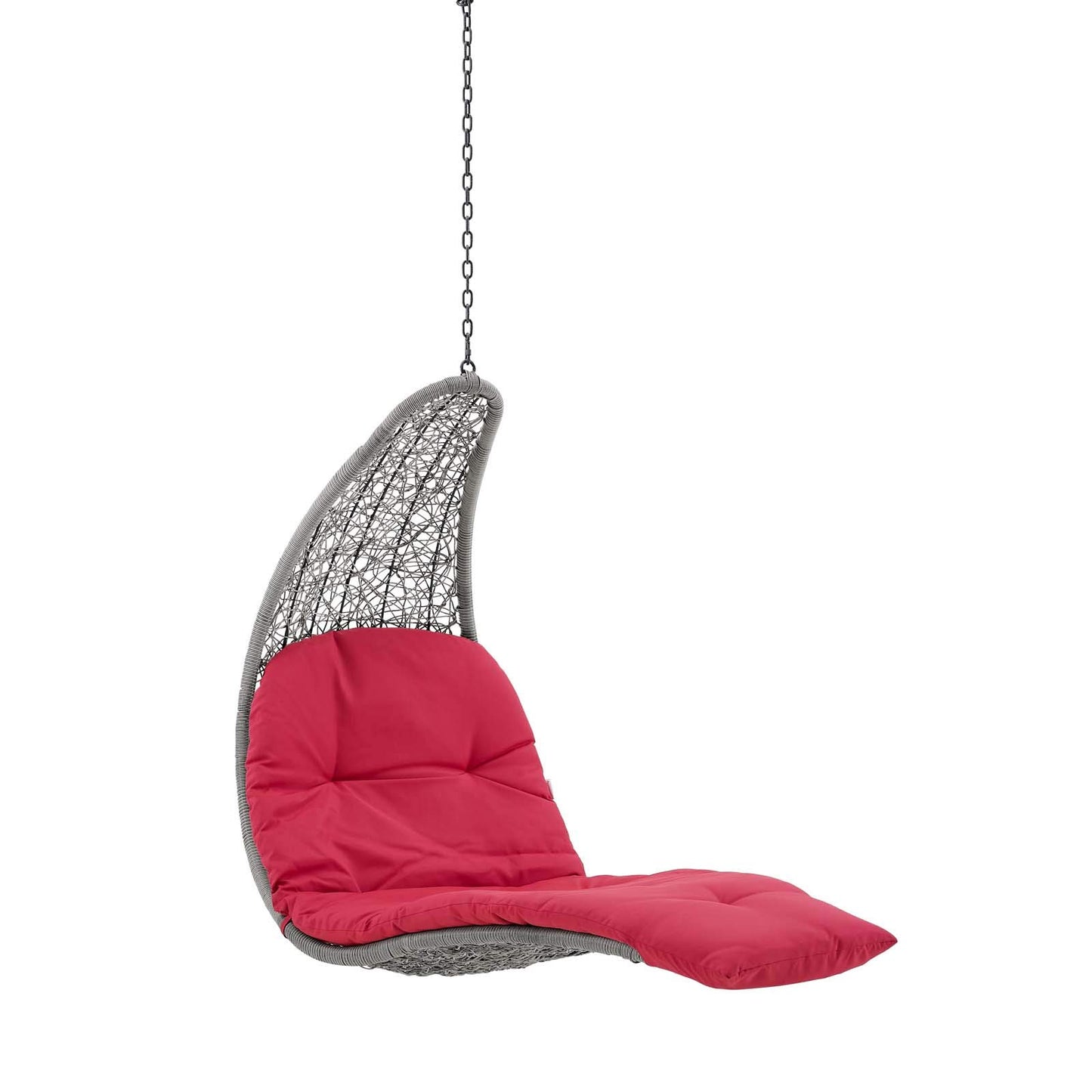 executive chairs | CasaFoyer Landscape Outdoor Patio Hanging Chaise Lounge Swing Chair | Stylish Gray & Tan Rattan Weave | Durable All-Weather Cushion | Contemporary Design | Perfect for Patio, Backyard, Porch, Poolside | casafoyer.myshopify.com