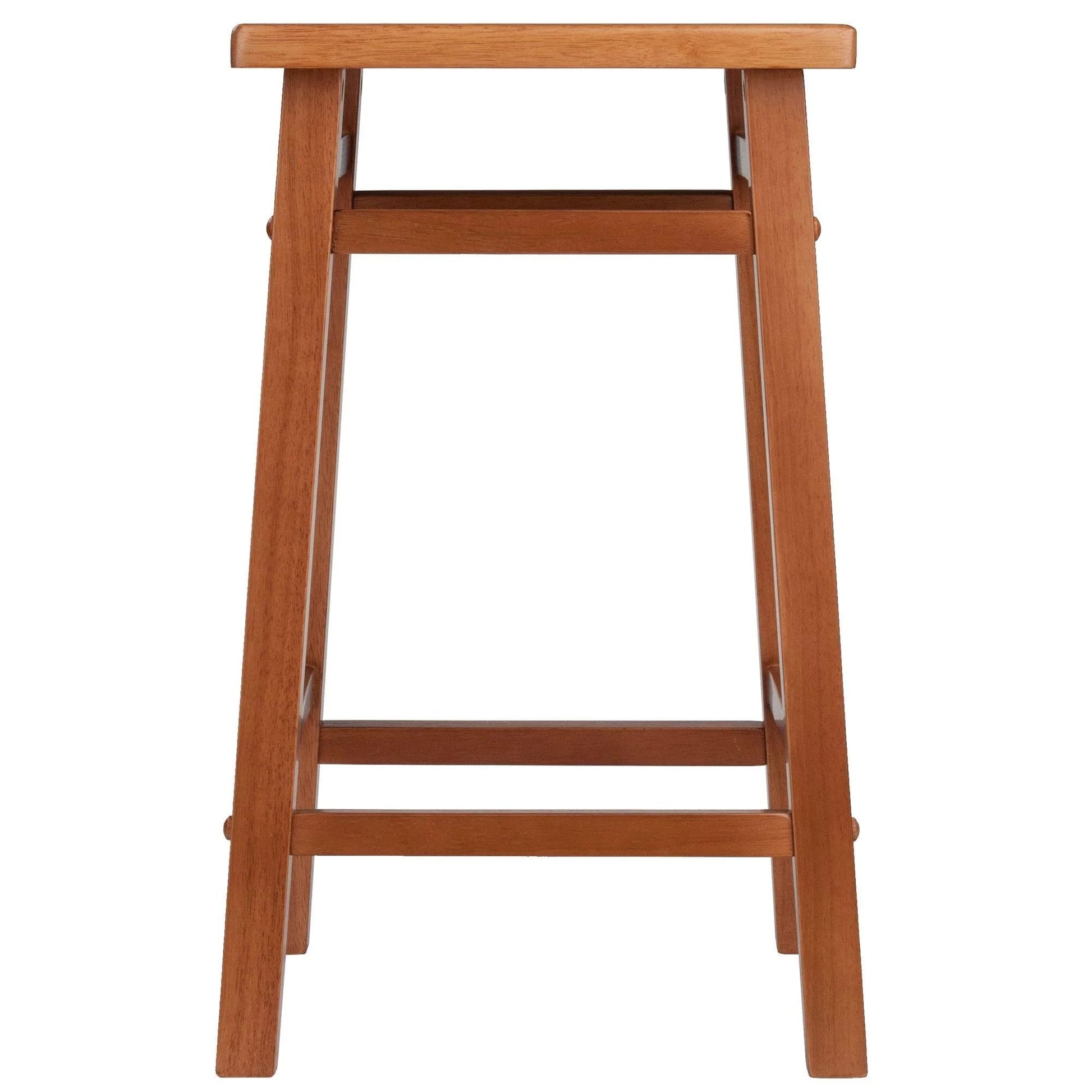 barstools | CasaFoyer  Wood Carter Square Seat Counter Stool | Teak Finish | Stable & Stylish | Bar/Counter Height | 13.9W x 13.9D Seat | Easy Assembly | 24H | casafoyer.myshopify.com