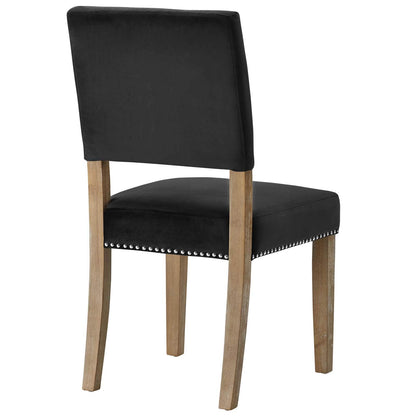 home office desk chairs | CasaFoyer Oblige Dining Side Chair Set of 2 | Elegant Wood Frame | Velvet Upholstery | Nailhead Trim | Ivory-Antique Copper or Polished Silver Accent | Comfortable Cushion | No Sag Spring Support | Non-Marking Foot Caps | Modern Farmhouse Charm | casafoyer.myshopify.com