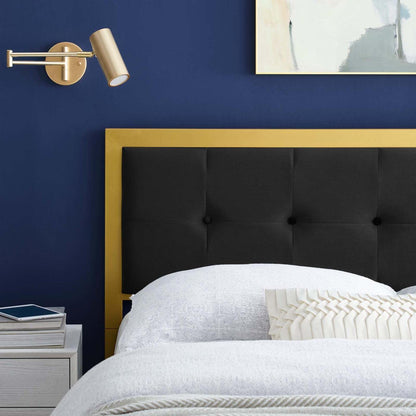 headboards | CasaFoyer Teagan Tufted Full Performance Velvet Headboard | Vintage Modern Elegance | Glamorous Deco Style | Stain-Resistant | Dense Foam Padding | Durable Metal Frame | casafoyer.myshopify.com