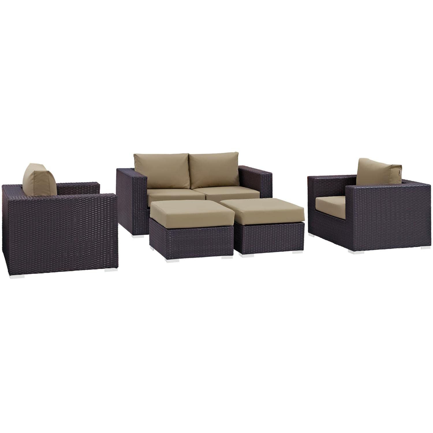 sofas | CasaFoyer Convene Outdoor Sectional Set | Durable Rattan & Aluminum Frame | Weather-Resistant Cushions | Patio Sofa, Armchairs, Ottomans | casafoyer.myshopify.com