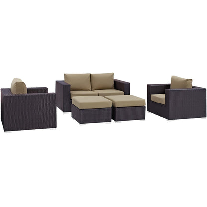 sofas | CasaFoyer Convene Outdoor Sectional Set | Durable Rattan & Aluminum Frame | Weather-Resistant Cushions | Patio Sofa, Armchairs, Ottomans | casafoyer.myshopify.com