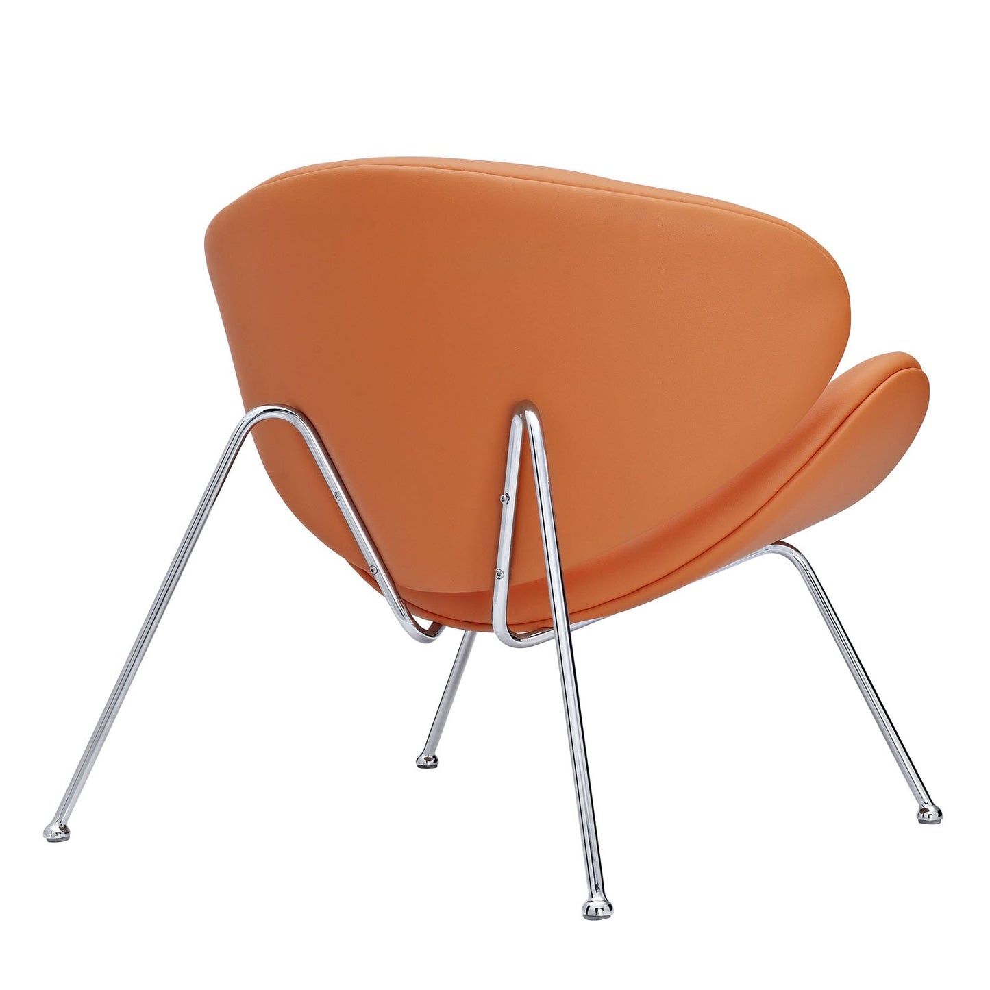 home office desk chairs | CasaFoyer Nutshell Lounge Chair | Spacious & Cozy Seating | Mid-Century Style | Soft-Cushioned Shells | Chrome Legs | Ideal Addition to Living Space | casafoyer.myshopify.com