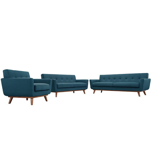 kitchen and dining room sets | CasaFoyer Engage Sofa & Armchair Set | Luxurious Lounging Experience | Gently Sloping Curves | Dual Cushions | Tufted Buttons | Cherry Rubberwood Legs | Includes 1 Armchair & 1 Sofa | Transform Your Seating Area | casafoyer.myshopify.com