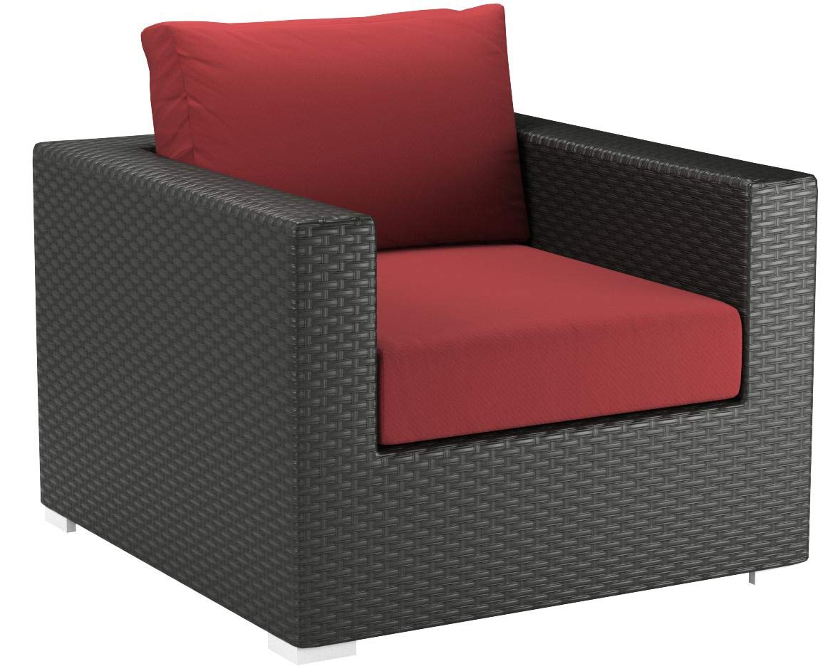 Patio Furniture Sets | Sojourn Outdoor Patio Arm Chair | Sturdy Seating | Sunbrella Cushions | UV Protection | Aluminum Frame | casafoyer.myshopify.com