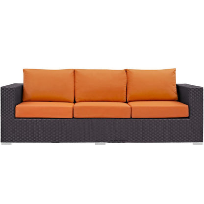 Patio Furniture Sets | Convene Outdoor Sectional Sofa | Durable Rattan Weave | Weather-Resistant Cushions | Ideal for Patio, Backyard, Poolside Gathering | casafoyer.myshopify.com