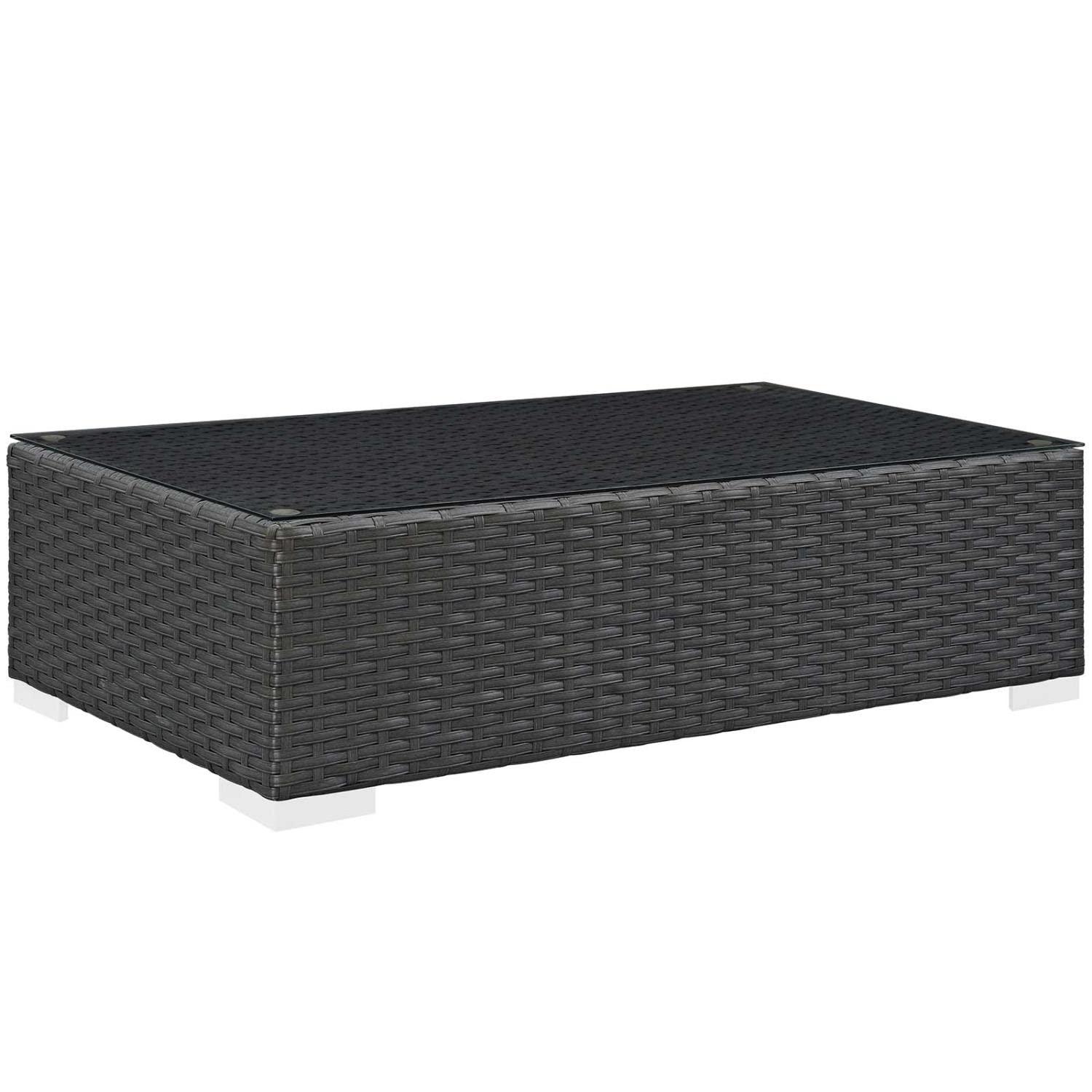 kitchen and dining room sets | CasaFoyer Sojourn Outdoor Patio Furniture Set | Sunbrella Cushions | Rattan Weave | UV Protection | Aluminum Frame | 7 Piece Sectional | casafoyer.myshopify.com