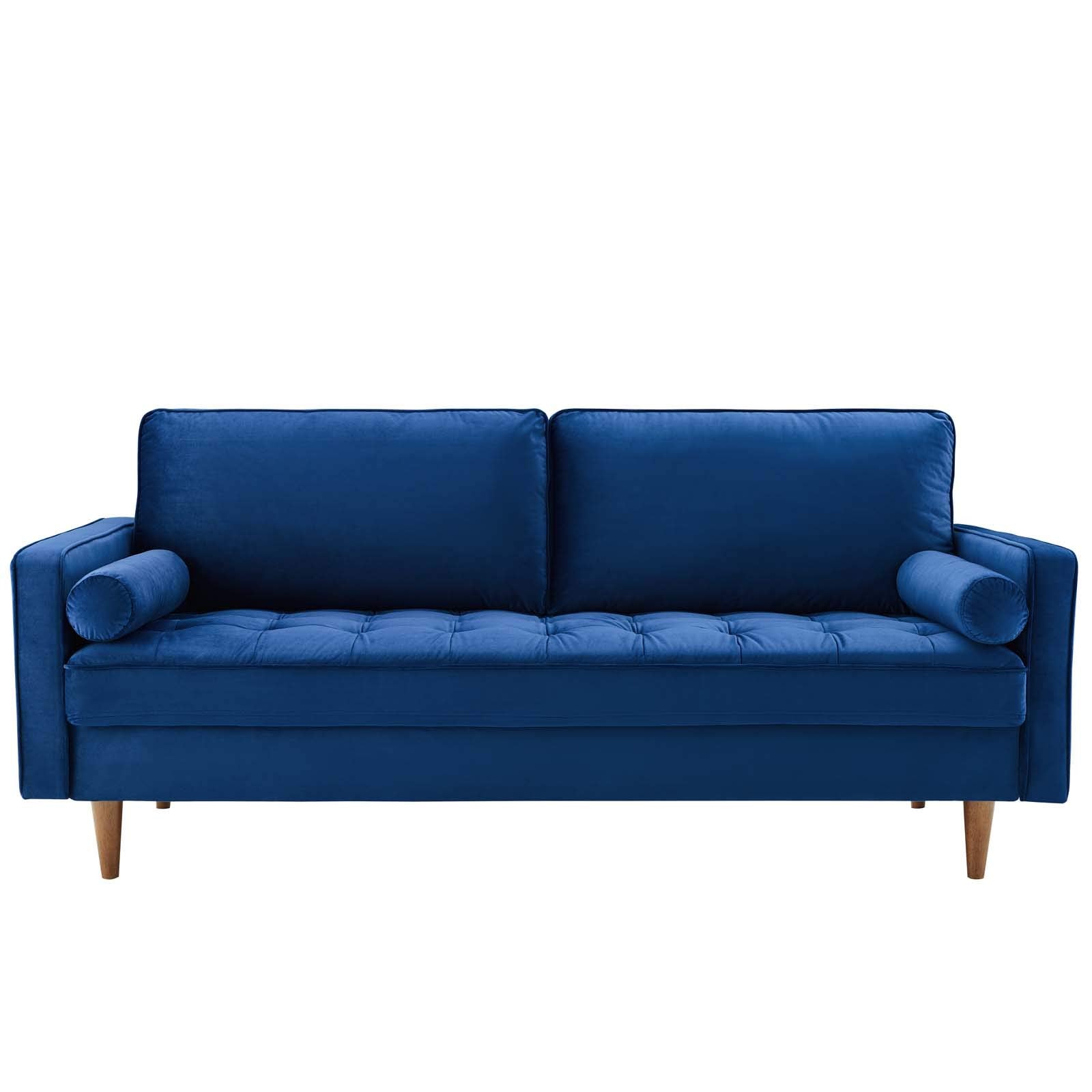 sofas | CasaFoyer Valour Performance Velvet Sofa | Timeless Elegance & Modern Convenience | Navy | casafoyer.myshopify.com