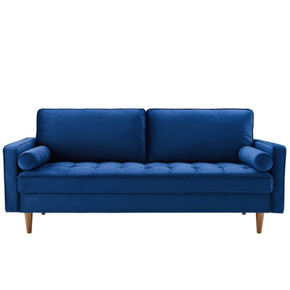 sofas | CasaFoyer Valour Performance Velvet Sofa | Timeless Elegance & Modern Convenience | Navy | casafoyer.myshopify.com