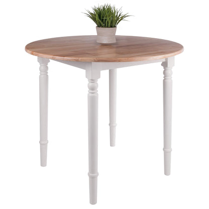 childrens table and chair sets | CasaFoyer  Wood Sorella 3-Piece Dining Set | Drop Leaf Table & 2 Chairs | White/Natural Finish | Solid Wood | Versatile & Compact | Easy Assembly | casafoyer.myshopify.com