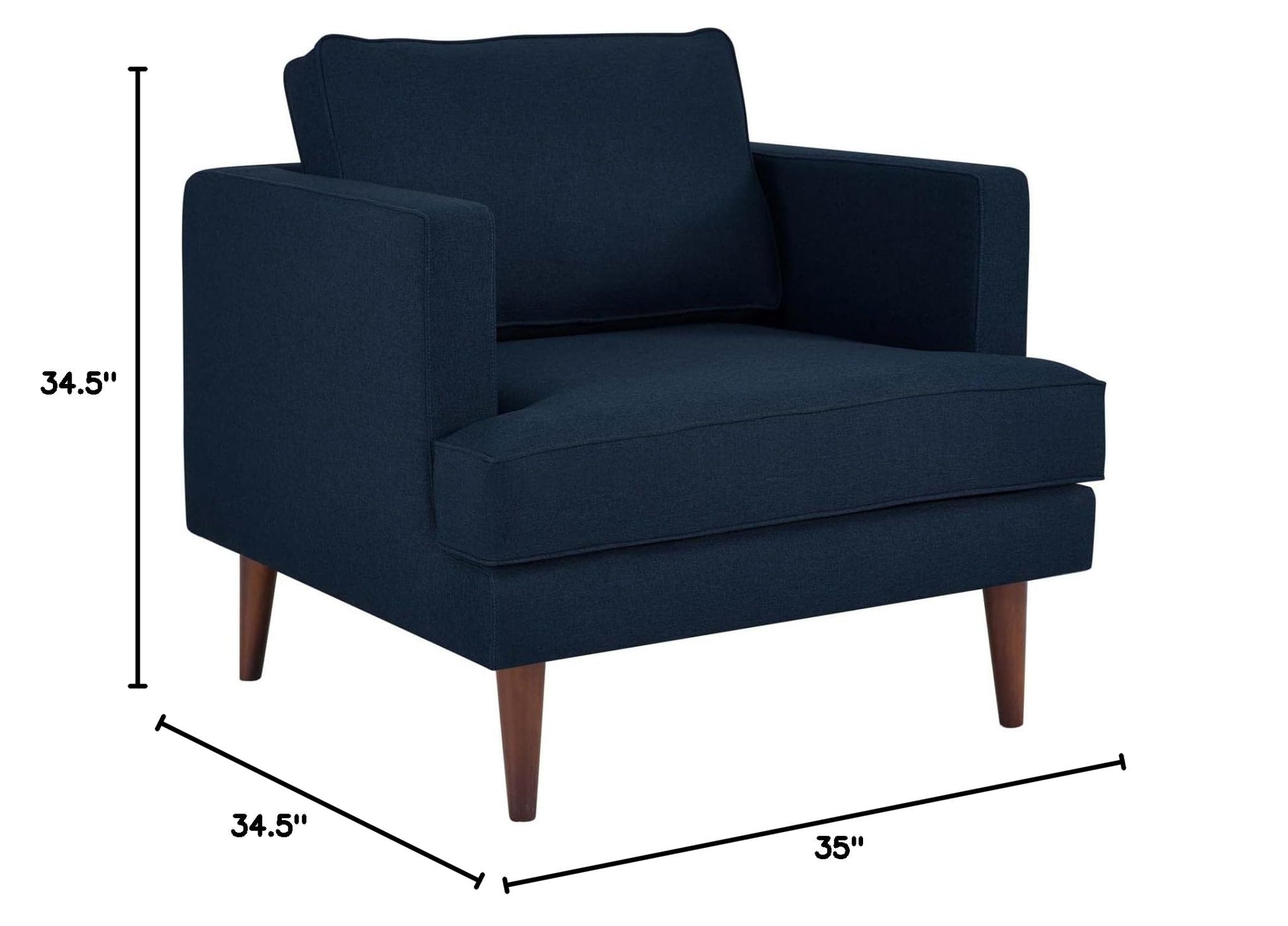 home office desk chairs | CasaFoyer Agile Armchair | Versatile & Stylish Home Decor | Mid-Century, Contemporary & Modern Styles | Comfortable Foam Cushions | Removable & Machine-Washable Covers | Sturdy & Accommodating | Blue | casafoyer.myshopify.com
