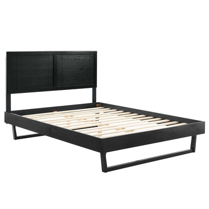 bed frames | CasaFoyer Marlee Wood King Platform Bed | Modern Retro Design | Durable Construction | No Box Spring Needed | Suitable for Various Mattress Types | casafoyer.myshopify.com