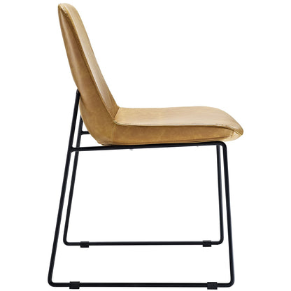 home office desk chairs | CasaFoyer Invite Guest Chair | Elegant & Sophisticated Reception Chair | Durable Steel Base | Padded Faux Leather | Exquisite Stitching | Comfortable & Stylish | Ideal for Home or Office | casafoyer.myshopify.com