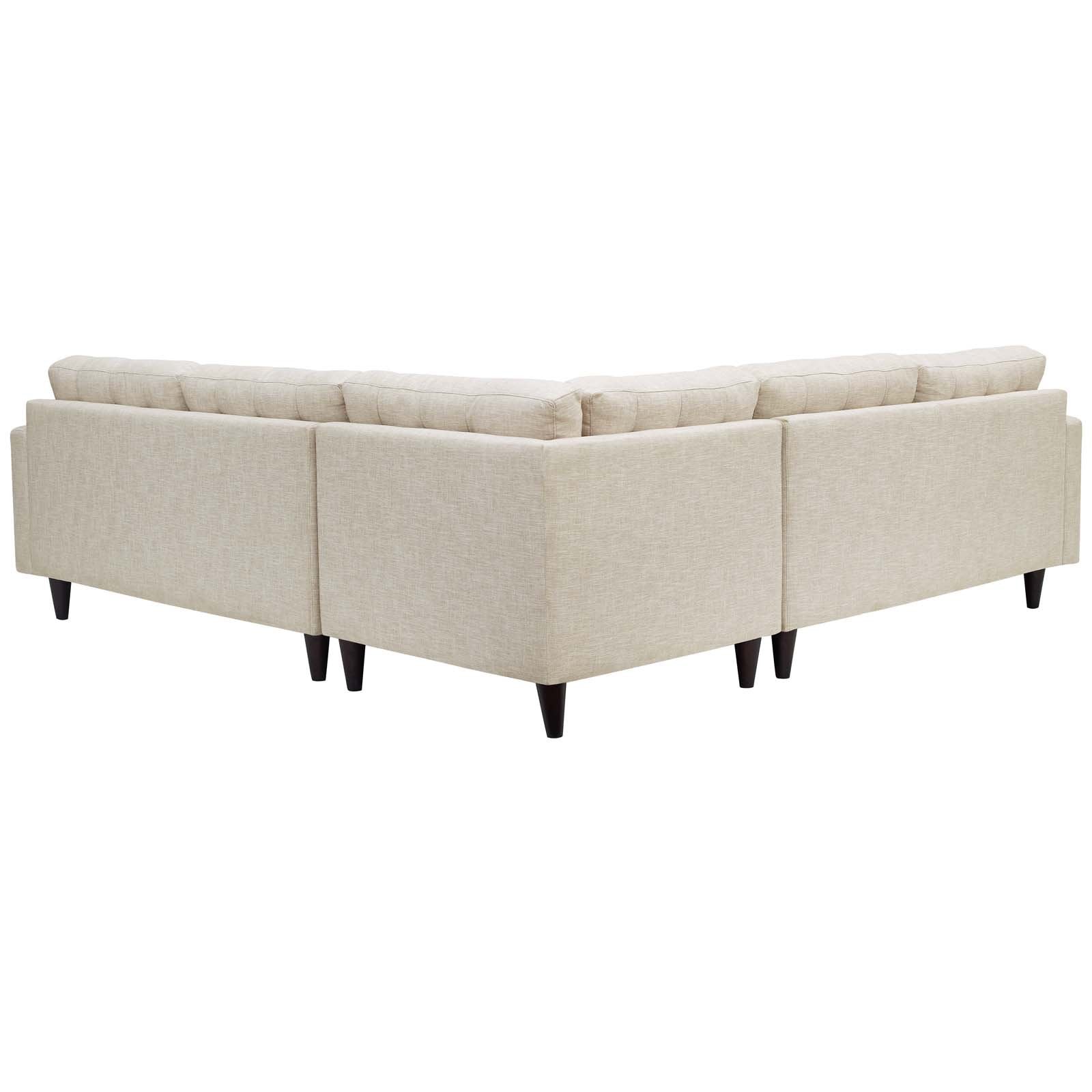 kitchen and dining room sets | CasaFoyer Empress Exquisite Design | 3-Piece Upholstered Fabric Sectional Sofa Set | Beige | casafoyer.myshopify.com