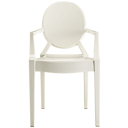 Chair | Casper Chair | Artistic & Elegant Dining Armchair - Indoor & Outdoor | White | casafoyer.myshopify.com