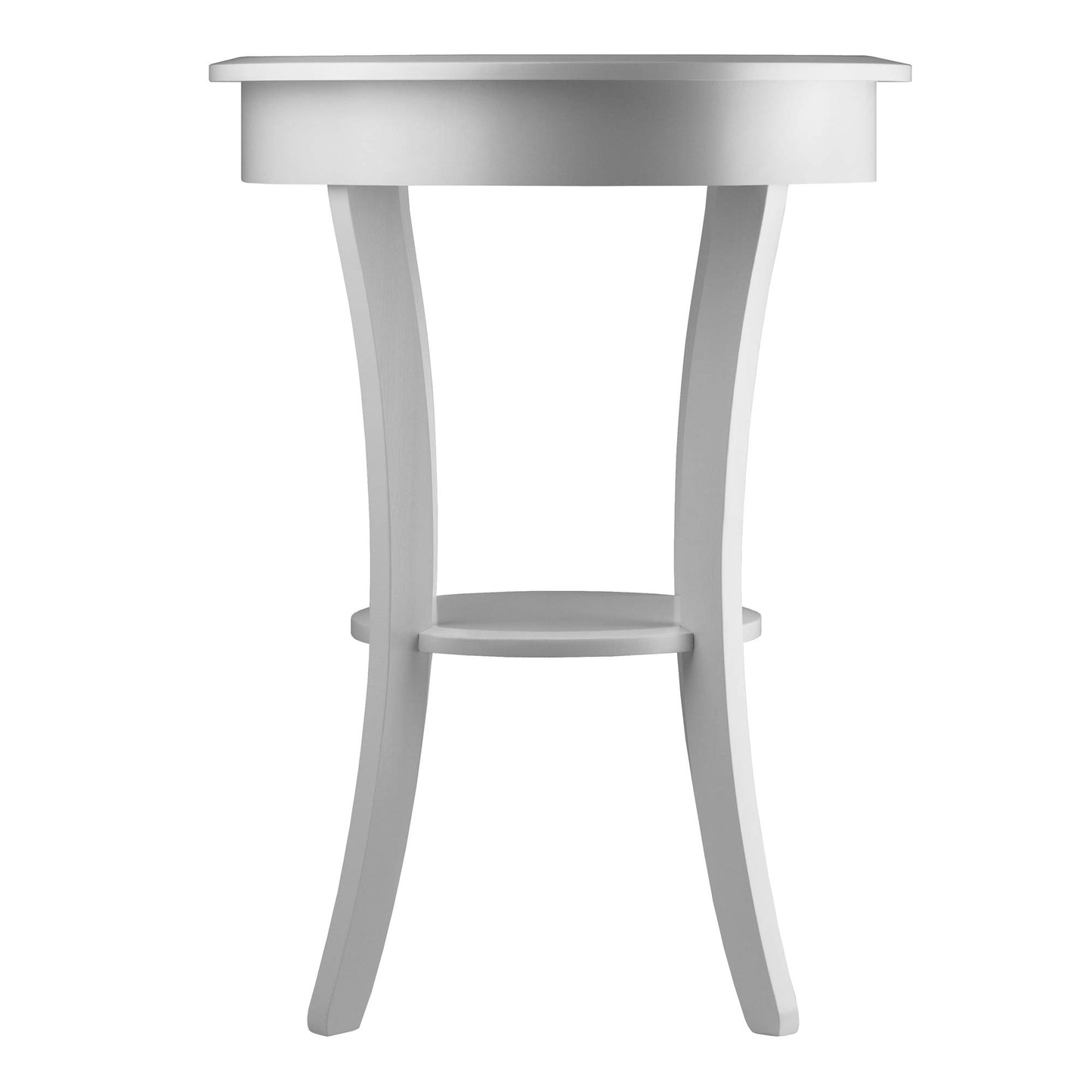 TABLE | Ergode  Deluxe Wood Sasha Accent Table | Sleek Curved Design | Ample Storage | Black Finish | Multiple Finishes Available | Assembly Hardware Included | 20W x 20D x 27H | casafoyer.myshopify.com