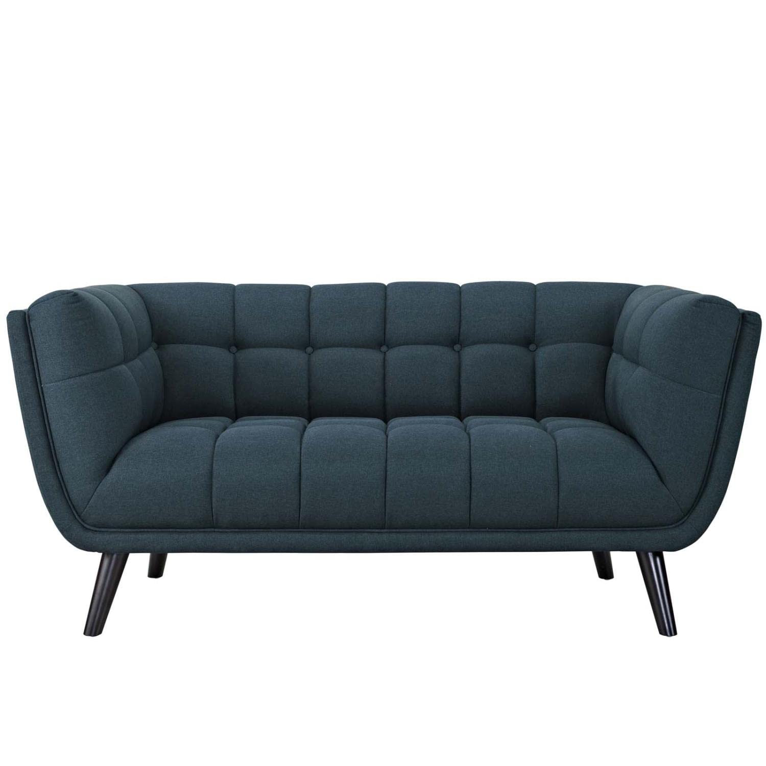 sofas | CasaFoyer Bestow Loveseat | Plush Velvet Upholstery | Button Tufted | Sturdy Black Legs | Non-Marking Foot Caps | Comfortable & Versatile | Perfect for Living Room | casafoyer.myshopify.com
