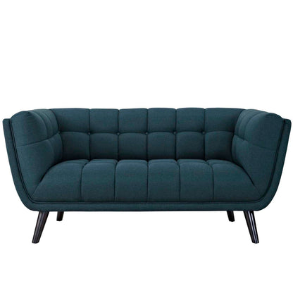 sofas | CasaFoyer Bestow Loveseat | Plush Velvet Upholstery | Button Tufted | Sturdy Black Legs | Non-Marking Foot Caps | Comfortable & Versatile | Perfect for Living Room | casafoyer.myshopify.com