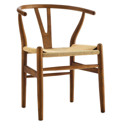 home office desk chairs | CasaFoyer Amish Wooden Armchair | Petite Design | Solid Beechwood | Transitional Style | Staggered-Level Support Rods | Eco-Friendly Paper Rope Twine Seat | casafoyer.myshopify.com