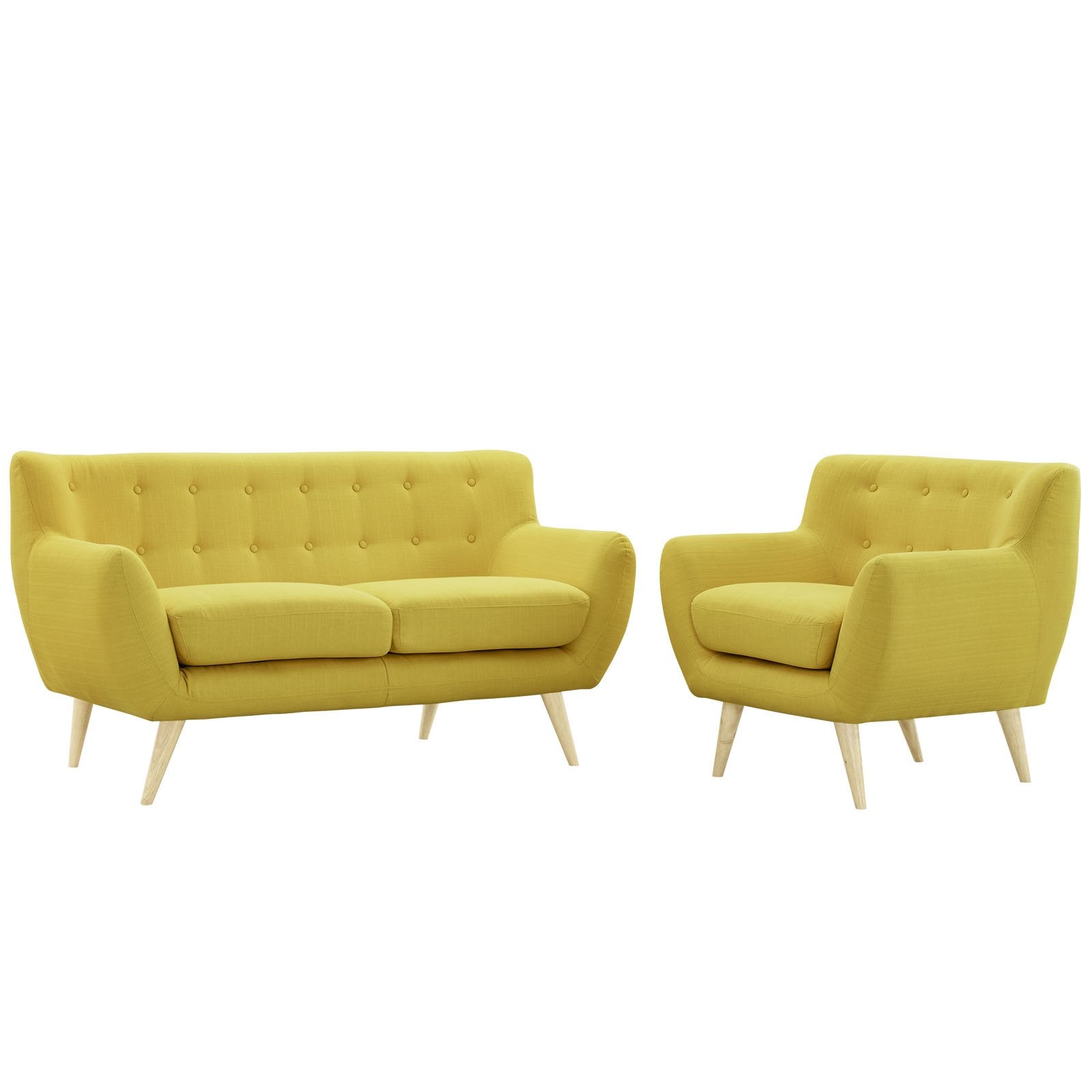 kitchen and dining room sets | CasaFoyer Remark Living Room Set | Plush Dual Cushion | Organic Design | Mid-Century Aesthetics | Natural Wood Legs | Polyester Upholstery | Fine Stitching | Modern Style | Set Includes Armchair & Loveseat | casafoyer.myshopify.com