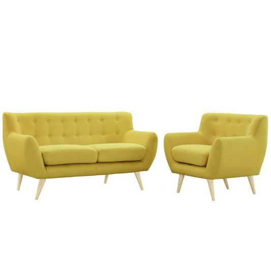 kitchen and dining room sets | CasaFoyer Remark Living Room Set | Plush Dual Cushion | Organic Design | Mid-Century Aesthetics | Natural Wood Legs | Polyester Upholstery | Fine Stitching | Modern Style | Set Includes Armchair & Loveseat | casafoyer.myshopify.com