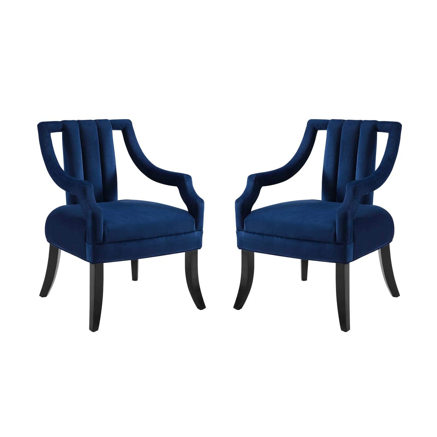 home office desk chairs | CasaFoyer Harken Accent Chair Set of 2 | Vintage-Inspired | Stain-Resistant Velvet | Comfortable Foam Padding | Birch Wood Legs | Versatile Design | casafoyer.myshopify.com