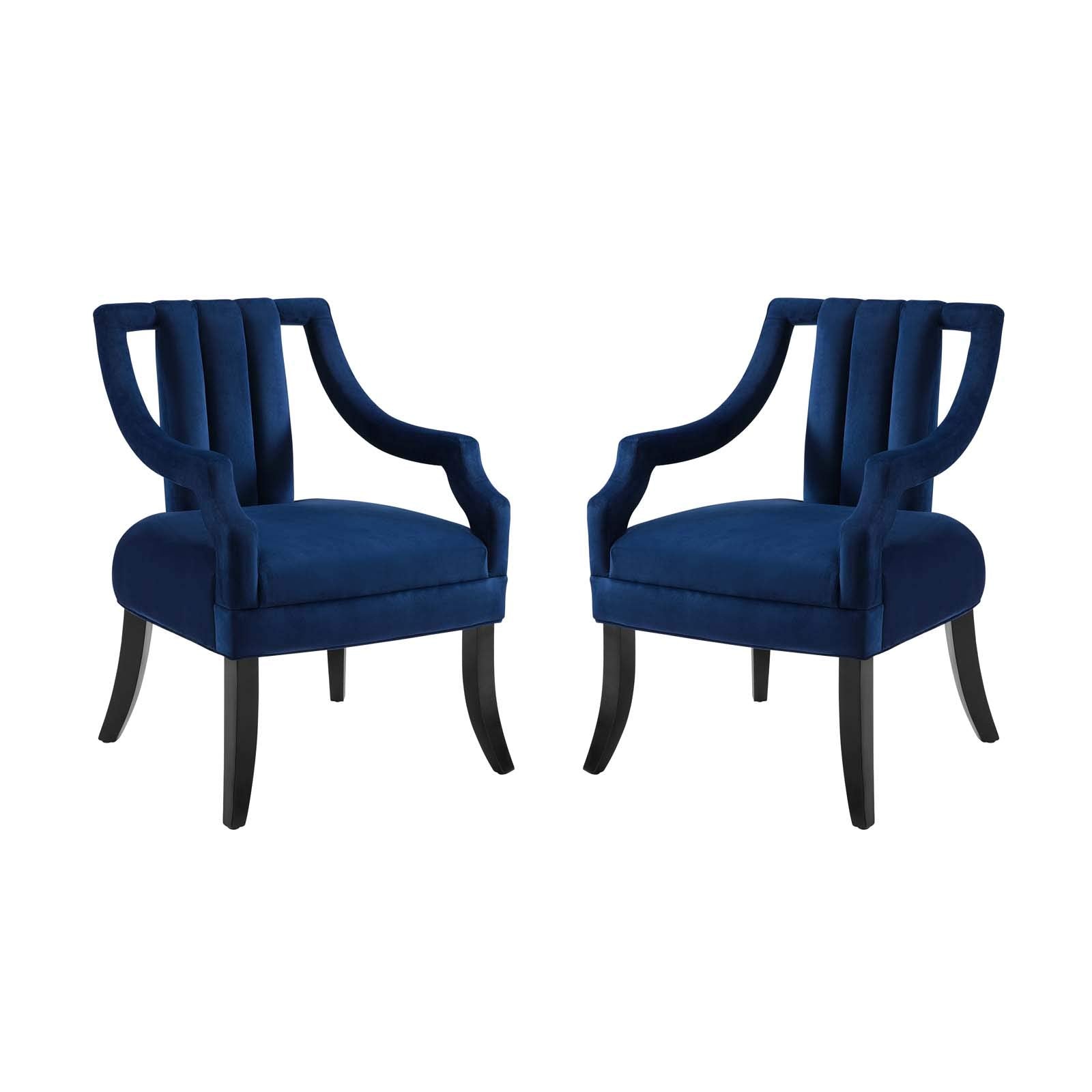 home office desk chairs | CasaFoyer Harken Accent Chair Set of 2 | Vintage-Inspired | Stain-Resistant Velvet | Comfortable Foam Padding | Birch Wood Legs | Versatile Design | casafoyer.myshopify.com