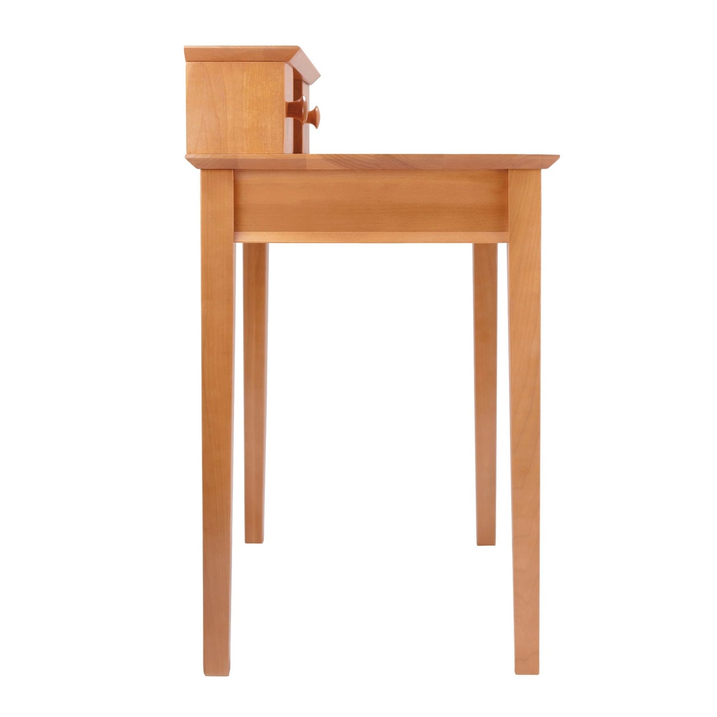DESK | Ergode Timeless Writing Desk | Contemporary Twist | Sturdy Structure | Honey Pine Coating | 3 Drawers & Shelf | Studio Home Office Collection | 30W x 20.19D x 34.65H | 38 lbs | casafoyer.myshopify.com