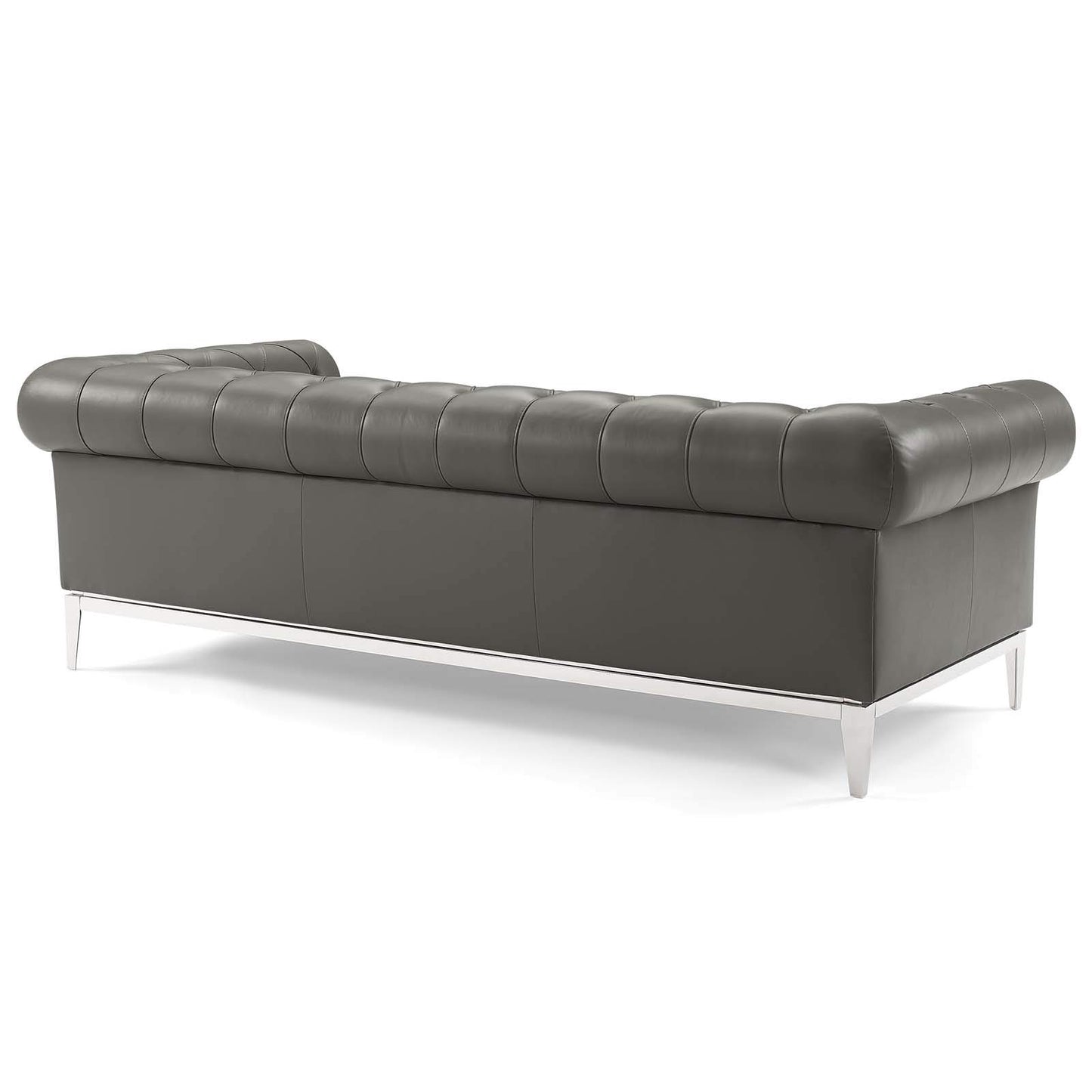 sofas | CasaFoyer Idyll Leather Chesterfield Sofa | Ultimate Luxury | Soft Leather Upholstery | Rolled Arms | Tufted Button Accents | 84 | Sturdy Stainless Steel Frame | 900 lbs Weight Capacity | casafoyer.myshopify.com