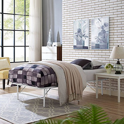 Bed | CasaFoyer Horizon Metal Bed Frame | Durable Stainless Steel | 14 Clearance | 1300 lbs Capacity | No Box Spring Needed | Easy Assembly | Twin Size | casafoyer.myshopify.com