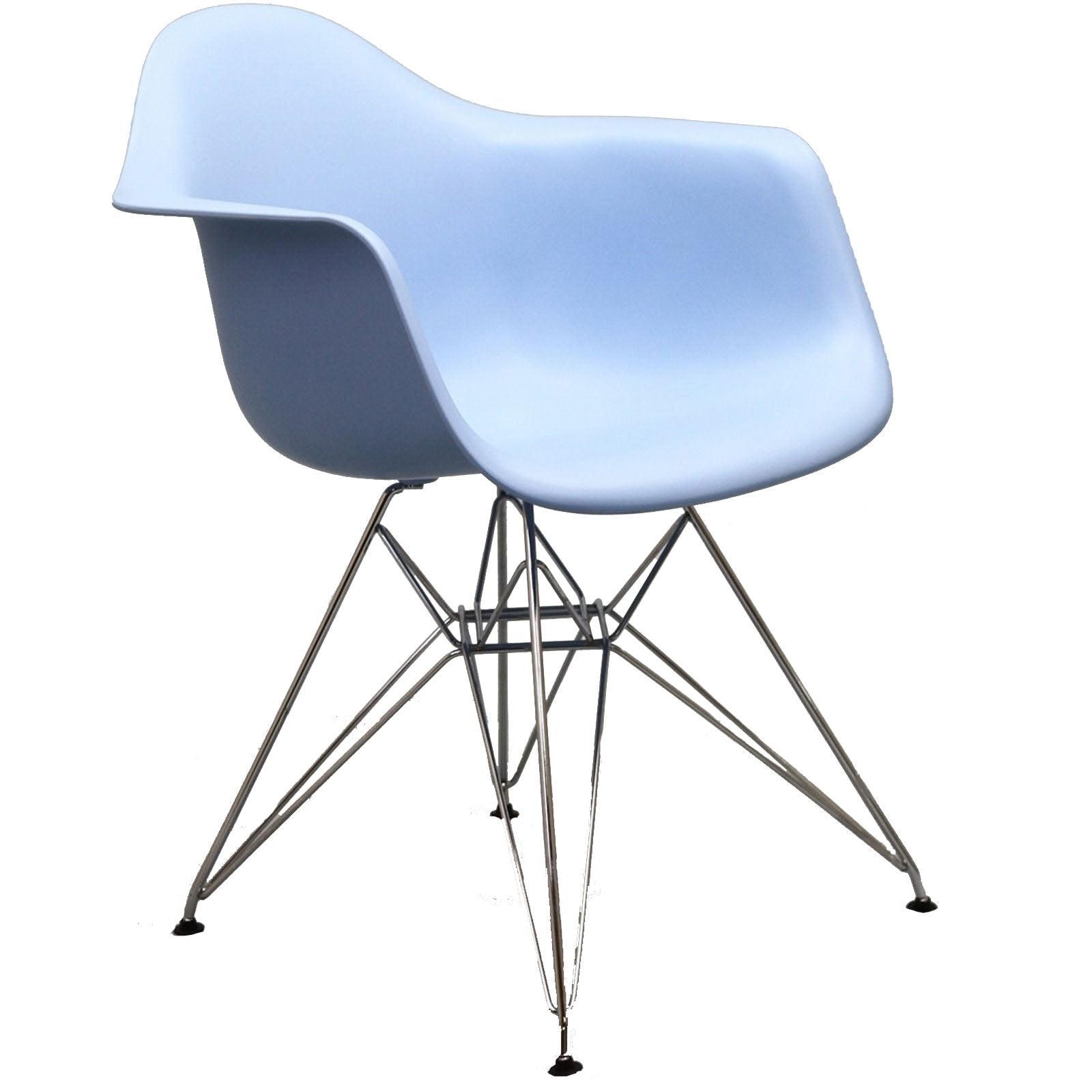 home office desk chairs | CasaFoyer Paris Wire Armchair | Molded Plastic Seat | Sturdy Chromed Steel Wire Base | Comfortable & Versatile | Enhance Living or Working Space | Set of 1 | casafoyer.myshopify.com