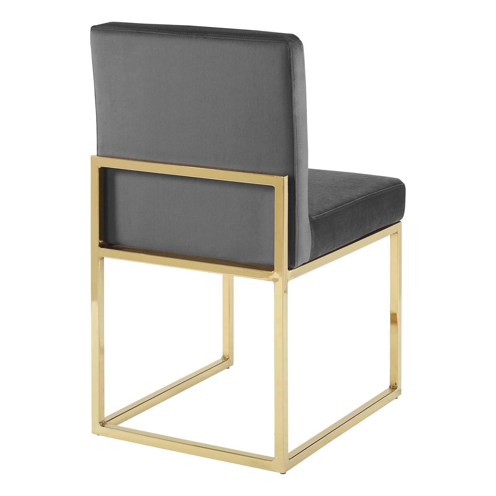 home office desk chairs | CasaFoyer Carriage Channel Tufted Performance Velvet Upholstered Sled Base Dining Chair | Gold Stainless Steel | Stain-Resistant | Glamorous Design | Versatile | 331 lbs Weight Capacity | casafoyer.myshopify.com