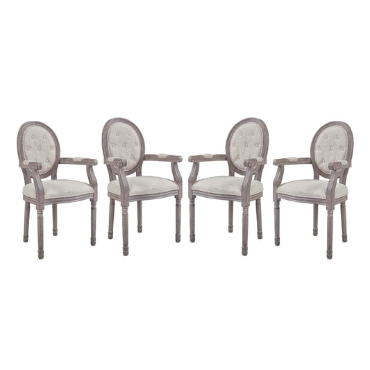 home office desk chairs | CasaFoyer Arise Dining Armchair Set of 4 | Luxurious Elegance | Fluted Wood Frame | Button Tufted Diamond Trim | Upholstered Fabric | Vintage French Aesthetic | casafoyer.myshopify.com