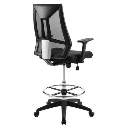 home office desk chairs | CasaFoyer Extol Office Chair | Adjustable | Ergonomic | Breathable Mesh | Lumbar Support | Chrome Foot Ring | 331 lbs Weight Capacity | casafoyer.myshopify.com
