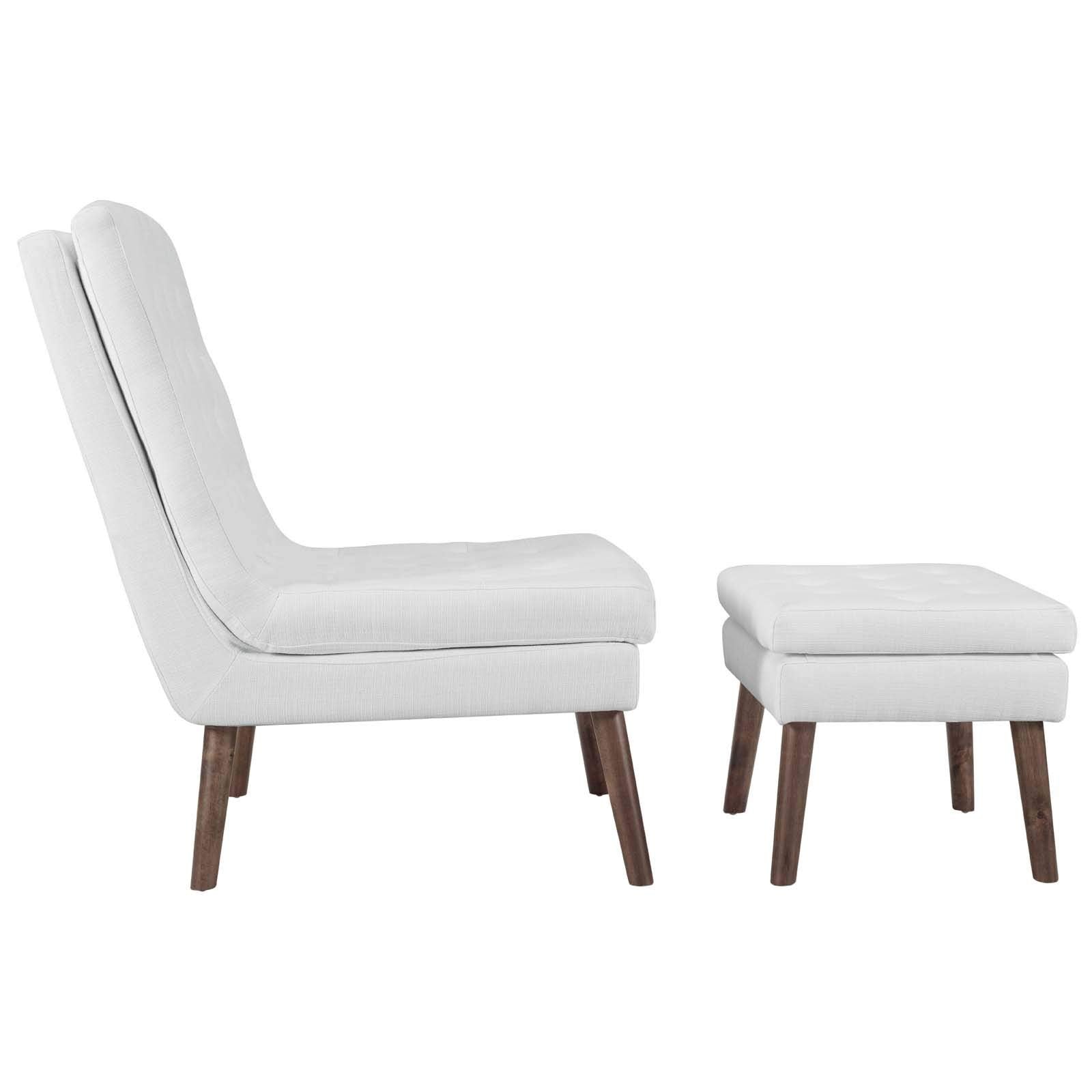ottomans | CasaFoyer Modify Upholstered Lounge Chair & Ottoman Set | Plush Seating | Elegant Design | Wood Dowel Legs | Supports up to 331 lbs | casafoyer.myshopify.com